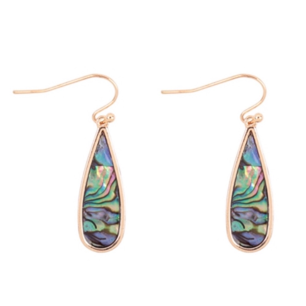 Abalone Teardrop Earrings